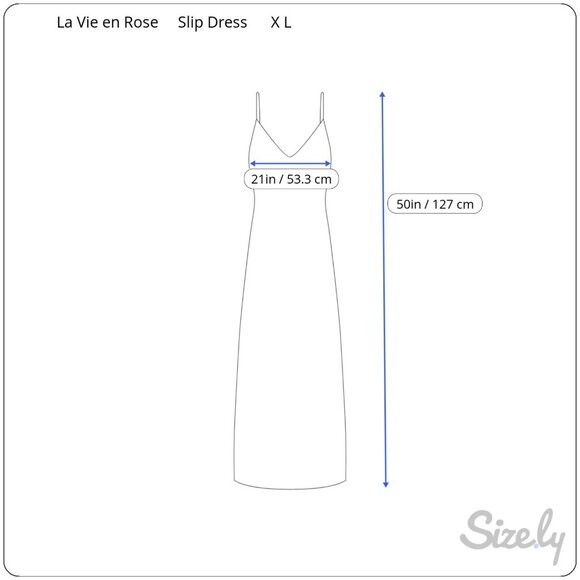 La Vie en Rose Fuchsia Pink Satin Slip Long Nightgown XL - Picture 8 of 8